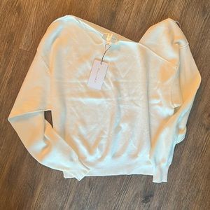 Line & Dot FAVORITE DAUGHTER OFF SHOULDER SWEATER NWT